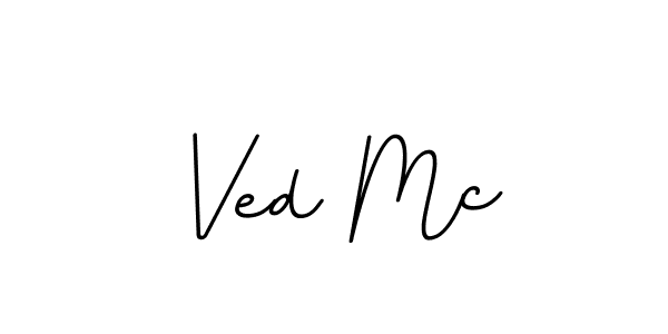 It looks lik you need a new signature style for name Ved Mc. Design unique handwritten (BallpointsItalic-DORy9) signature with our free signature maker in just a few clicks. Ved Mc signature style 11 images and pictures png