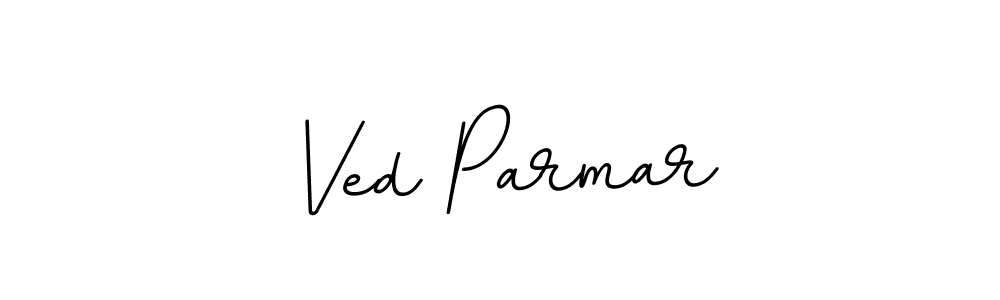 Ved Parmar stylish signature style. Best Handwritten Sign (BallpointsItalic-DORy9) for my name. Handwritten Signature Collection Ideas for my name Ved Parmar. Ved Parmar signature style 11 images and pictures png