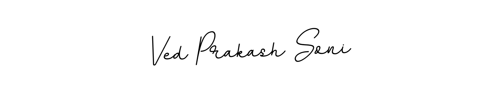 Design your own signature with our free online signature maker. With this signature software, you can create a handwritten (BallpointsItalic-DORy9) signature for name Ved Prakash Soni. Ved Prakash Soni signature style 11 images and pictures png