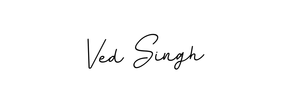 if you are searching for the best signature style for your name Ved Singh. so please give up your signature search. here we have designed multiple signature styles  using BallpointsItalic-DORy9. Ved Singh signature style 11 images and pictures png