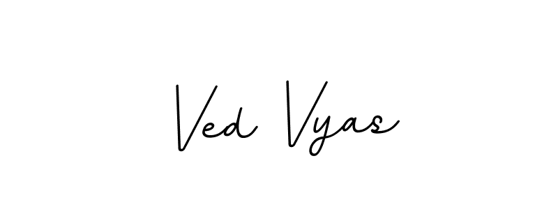 Similarly BallpointsItalic-DORy9 is the best handwritten signature design. Signature creator online .You can use it as an online autograph creator for name Ved Vyas. Ved Vyas signature style 11 images and pictures png