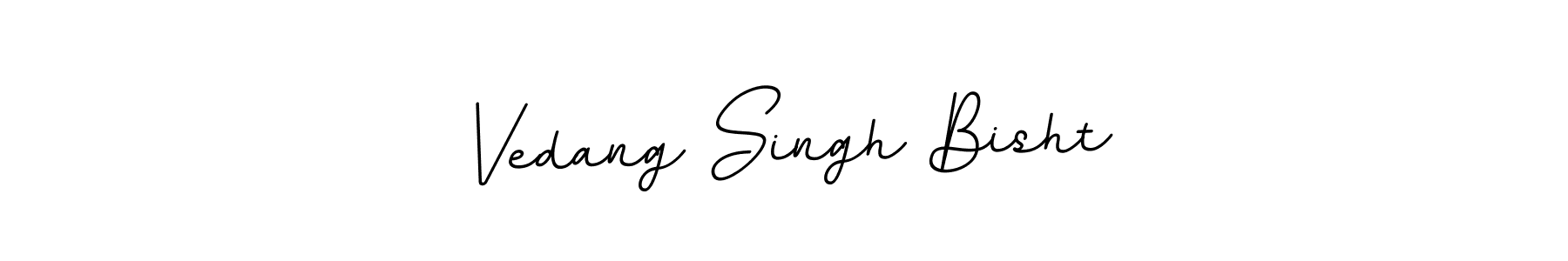 if you are searching for the best signature style for your name Vedang Singh Bisht. so please give up your signature search. here we have designed multiple signature styles  using BallpointsItalic-DORy9. Vedang Singh Bisht signature style 11 images and pictures png