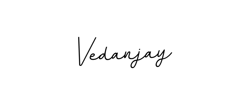 Design your own signature with our free online signature maker. With this signature software, you can create a handwritten (BallpointsItalic-DORy9) signature for name Vedanjay. Vedanjay signature style 11 images and pictures png