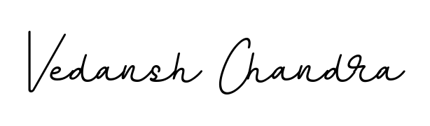 Make your name Vedansh Chandra memorable on every contract using BallpointsItalic-DORy9 autograph style. Instant transparent background export available. Vedansh Chandra signature style 11 images and pictures png
