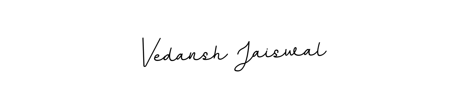 if you are searching for the best signature style for your name Vedansh Jaiswal. so please give up your signature search. here we have designed multiple signature styles  using BallpointsItalic-DORy9. Vedansh Jaiswal signature style 11 images and pictures png