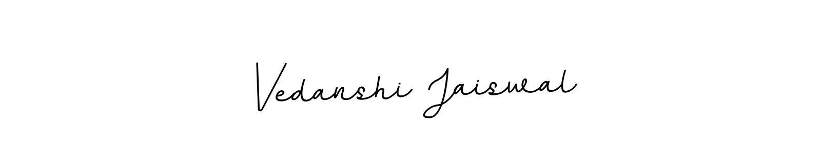 Make a beautiful signature design for name Vedanshi Jaiswal. With this signature (BallpointsItalic-DORy9) style, you can create a handwritten signature for free. Vedanshi Jaiswal signature style 11 images and pictures png