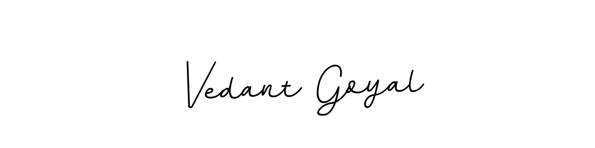 Create a beautiful signature design for name Vedant Goyal. With this signature (BallpointsItalic-DORy9) fonts, you can make a handwritten signature for free. Vedant Goyal signature style 11 images and pictures png