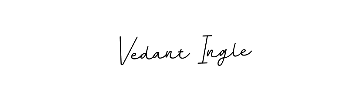 Vedant Ingle stylish signature style. Best Handwritten Sign (BallpointsItalic-DORy9) for my name. Handwritten Signature Collection Ideas for my name Vedant Ingle. Vedant Ingle signature style 11 images and pictures png