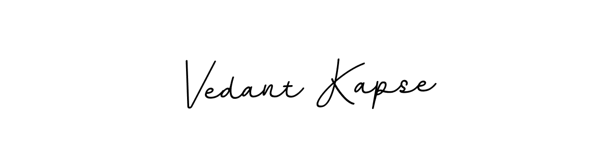 Make a beautiful signature design for name Vedant Kapse. With this signature (BallpointsItalic-DORy9) style, you can create a handwritten signature for free. Vedant Kapse signature style 11 images and pictures png