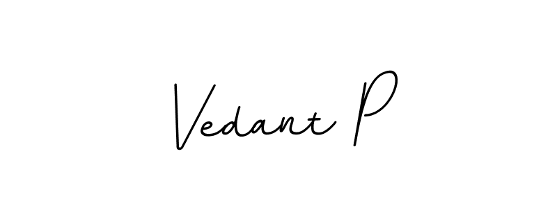 if you are searching for the best signature style for your name Vedant P. so please give up your signature search. here we have designed multiple signature styles  using BallpointsItalic-DORy9. Vedant P signature style 11 images and pictures png