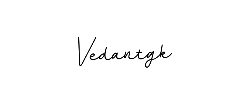 Use a signature maker to create a handwritten signature online. With this signature software, you can design (BallpointsItalic-DORy9) your own signature for name Vedantgk. Vedantgk signature style 11 images and pictures png