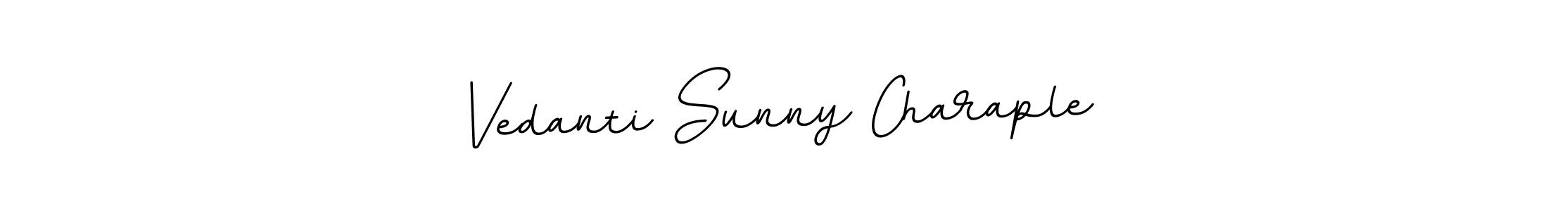 Design your own signature with our free online signature maker. With this signature software, you can create a handwritten (BallpointsItalic-DORy9) signature for name Vedanti Sunny Charaple. Vedanti Sunny Charaple signature style 11 images and pictures png