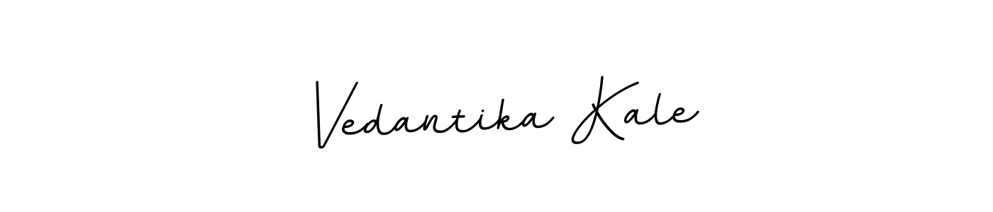 You should practise on your own different ways (BallpointsItalic-DORy9) to write your name (Vedantika Kale) in signature. don't let someone else do it for you. Vedantika Kale signature style 11 images and pictures png