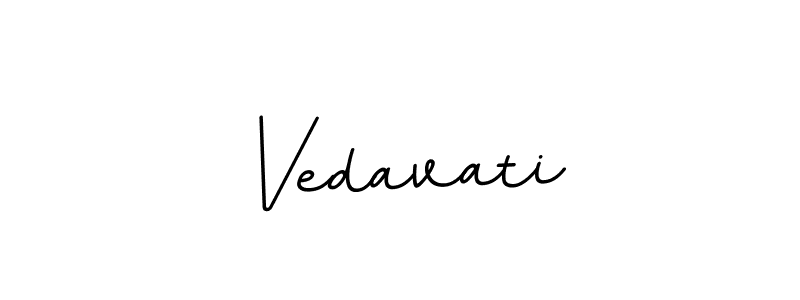Use a signature maker to create a handwritten signature online. With this signature software, you can design (BallpointsItalic-DORy9) your own signature for name Vedavati. Vedavati signature style 11 images and pictures png
