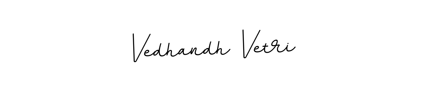 Vedhandh Vetri stylish signature style. Best Handwritten Sign (BallpointsItalic-DORy9) for my name. Handwritten Signature Collection Ideas for my name Vedhandh Vetri. Vedhandh Vetri signature style 11 images and pictures png