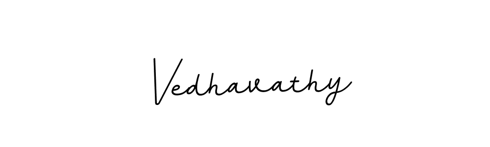 Design your own signature with our free online signature maker. With this signature software, you can create a handwritten (BallpointsItalic-DORy9) signature for name Vedhavathy. Vedhavathy signature style 11 images and pictures png