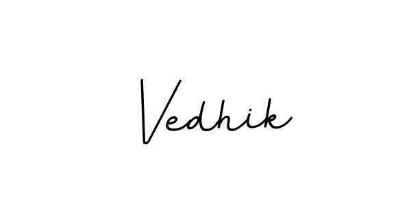 The best way (BallpointsItalic-DORy9) to make a short signature is to pick only two or three words in your name. The name Vedhik include a total of six letters. For converting this name. Vedhik signature style 11 images and pictures png