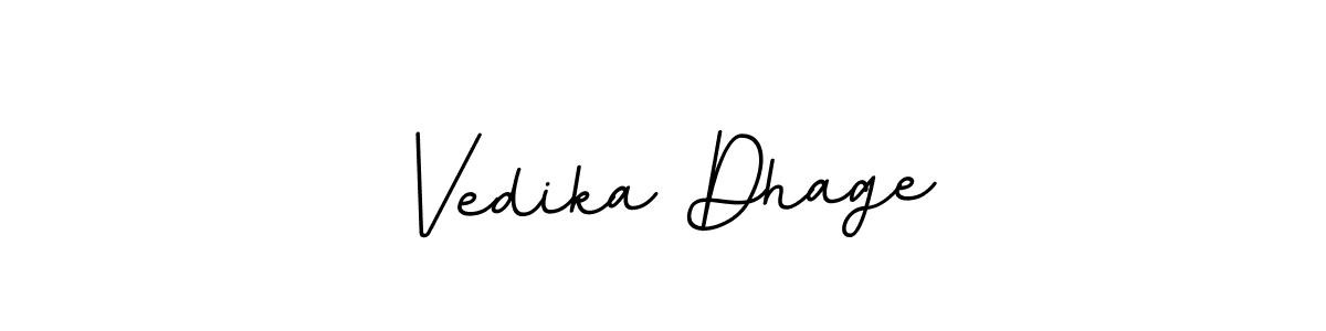 Vedika Dhage stylish signature style. Best Handwritten Sign (BallpointsItalic-DORy9) for my name. Handwritten Signature Collection Ideas for my name Vedika Dhage. Vedika Dhage signature style 11 images and pictures png