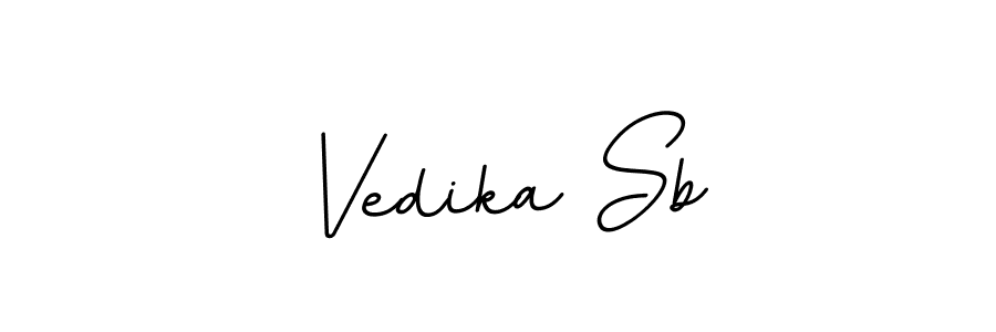 It looks lik you need a new signature style for name Vedika Sb. Design unique handwritten (BallpointsItalic-DORy9) signature with our free signature maker in just a few clicks. Vedika Sb signature style 11 images and pictures png