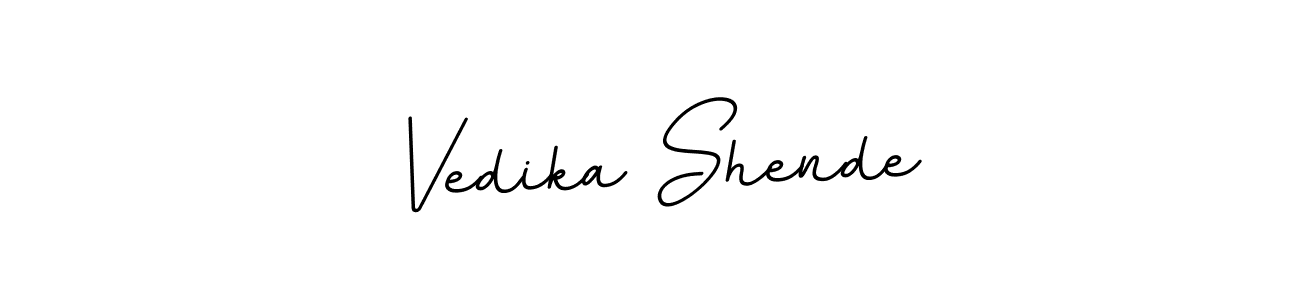Also we have Vedika Shende name is the best signature style. Create professional handwritten signature collection using BallpointsItalic-DORy9 autograph style. Vedika Shende signature style 11 images and pictures png