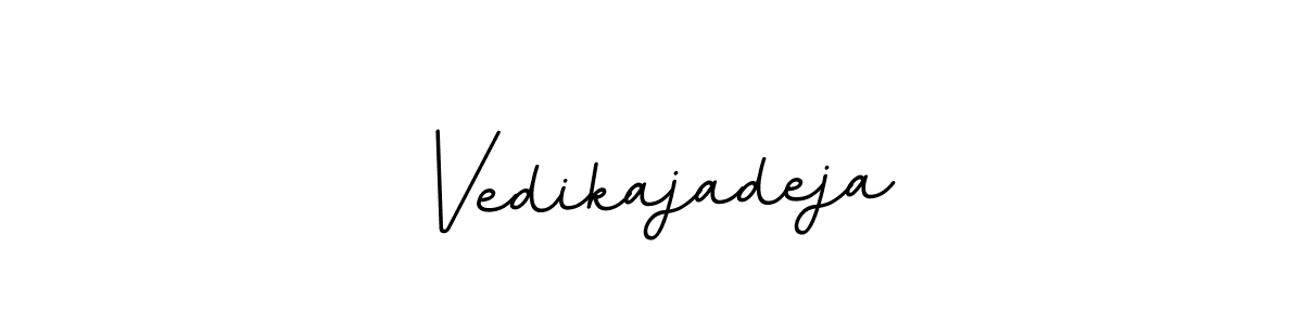 if you are searching for the best signature style for your name Vedikajadeja. so please give up your signature search. here we have designed multiple signature styles  using BallpointsItalic-DORy9. Vedikajadeja signature style 11 images and pictures png