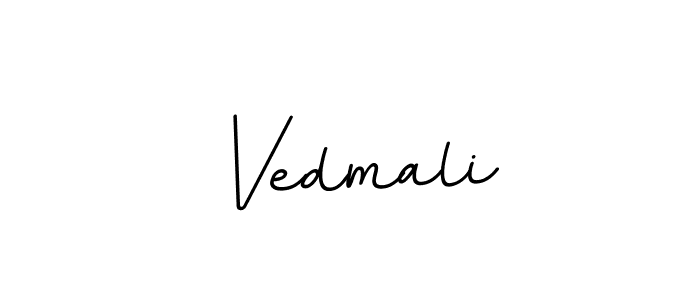 Create a beautiful signature design for name Vedmali. With this signature (BallpointsItalic-DORy9) fonts, you can make a handwritten signature for free. Vedmali signature style 11 images and pictures png