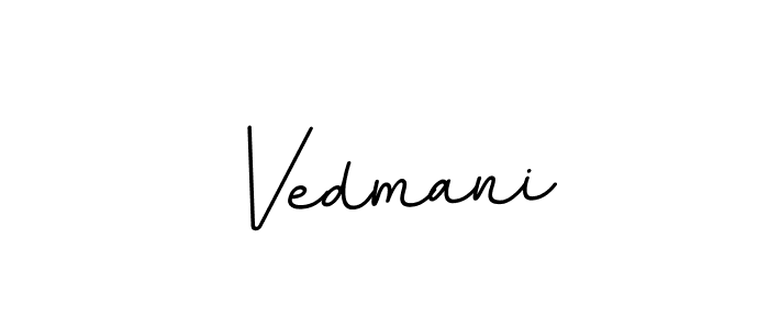 The best way (BallpointsItalic-DORy9) to make a short signature is to pick only two or three words in your name. The name Vedmani include a total of six letters. For converting this name. Vedmani signature style 11 images and pictures png