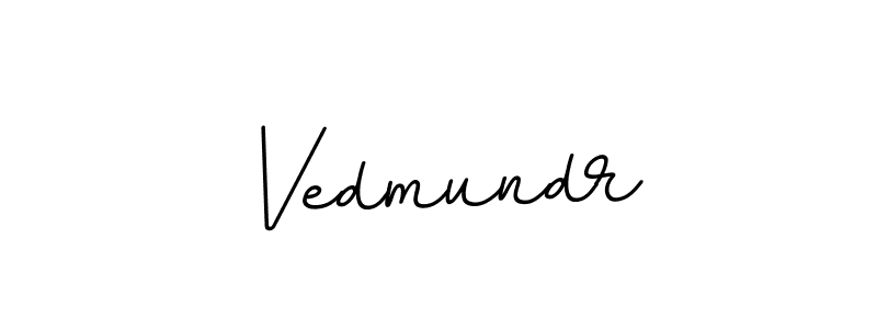 Use a signature maker to create a handwritten signature online. With this signature software, you can design (BallpointsItalic-DORy9) your own signature for name Vedmundr. Vedmundr signature style 11 images and pictures png