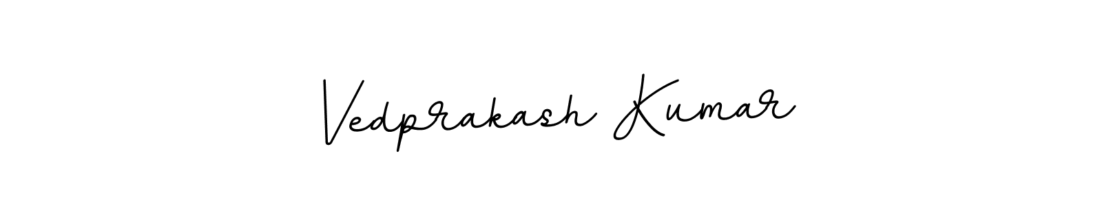 This is the best signature style for the Vedprakash Kumar name. Also you like these signature font (BallpointsItalic-DORy9). Mix name signature. Vedprakash Kumar signature style 11 images and pictures png