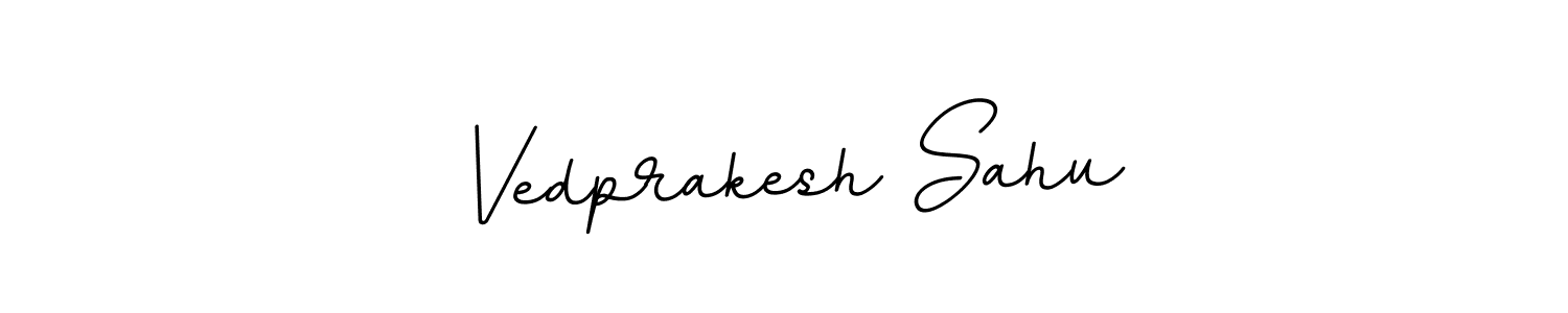 Create a beautiful signature design for name Vedprakesh Sahu. With this signature (BallpointsItalic-DORy9) fonts, you can make a handwritten signature for free. Vedprakesh Sahu signature style 11 images and pictures png