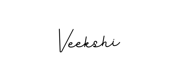 Use a signature maker to create a handwritten signature online. With this signature software, you can design (BallpointsItalic-DORy9) your own signature for name Veekshi. Veekshi signature style 11 images and pictures png