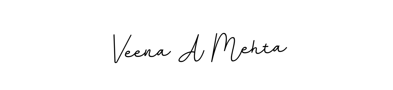 Make a beautiful signature design for name Veena A Mehta. With this signature (BallpointsItalic-DORy9) style, you can create a handwritten signature for free. Veena A Mehta signature style 11 images and pictures png