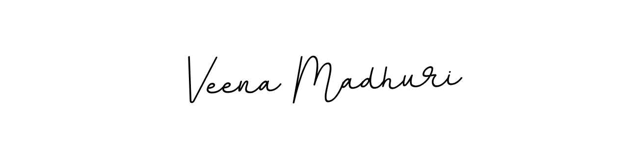 if you are searching for the best signature style for your name Veena Madhuri. so please give up your signature search. here we have designed multiple signature styles  using BallpointsItalic-DORy9. Veena Madhuri signature style 11 images and pictures png