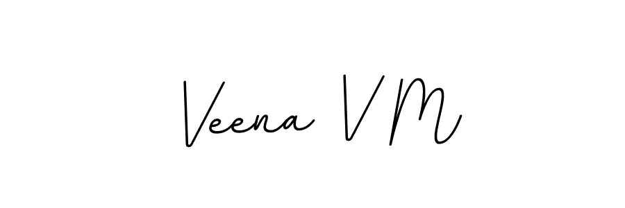 Also You can easily find your signature by using the search form. We will create Veena V M name handwritten signature images for you free of cost using BallpointsItalic-DORy9 sign style. Veena V M signature style 11 images and pictures png