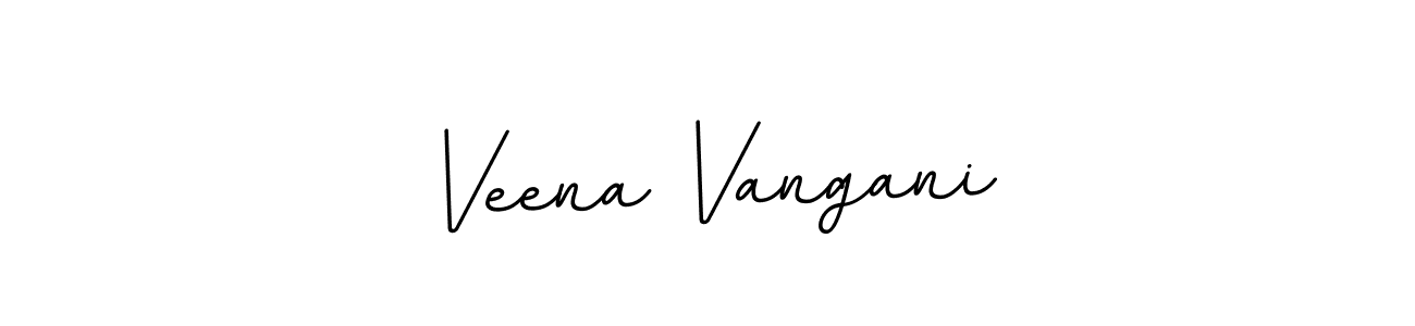 Create a beautiful signature design for name Veena Vangani. With this signature (BallpointsItalic-DORy9) fonts, you can make a handwritten signature for free. Veena Vangani signature style 11 images and pictures png