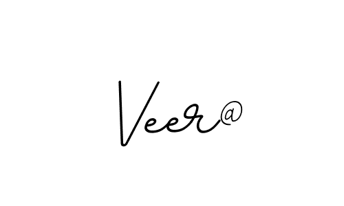 Use a signature maker to create a handwritten signature online. With this signature software, you can design (BallpointsItalic-DORy9) your own signature for name Veer@. Veer@ signature style 11 images and pictures png