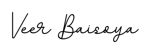 The BallpointsItalic-DORy9 font transforms the name Veer Baisoya into an executive sign with sharp precision and distinguished character. Veer Baisoya signature style 11 images and pictures png