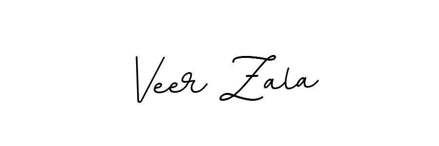 How to make Veer Zala name signature. Use BallpointsItalic-DORy9 style for creating short signs online. This is the latest handwritten sign. Veer Zala signature style 11 images and pictures png