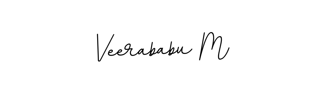 Also we have Veerababu M name is the best signature style. Create professional handwritten signature collection using BallpointsItalic-DORy9 autograph style. Veerababu M signature style 11 images and pictures png