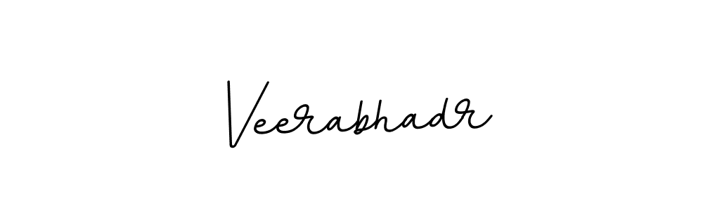 Use a signature maker to create a handwritten signature online. With this signature software, you can design (BallpointsItalic-DORy9) your own signature for name Veerabhadr. Veerabhadr signature style 11 images and pictures png