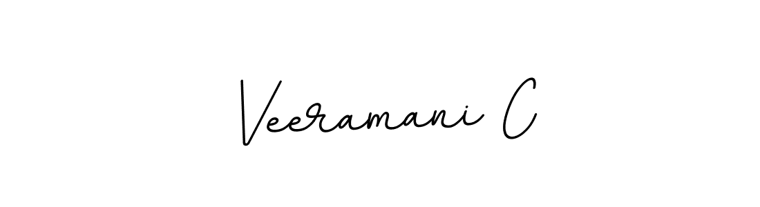 How to make Veeramani C name signature. Use BallpointsItalic-DORy9 style for creating short signs online. This is the latest handwritten sign. Veeramani C signature style 11 images and pictures png