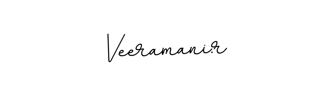 How to make Veeramani.r name signature. Use BallpointsItalic-DORy9 style for creating short signs online. This is the latest handwritten sign. Veeramani.r signature style 11 images and pictures png