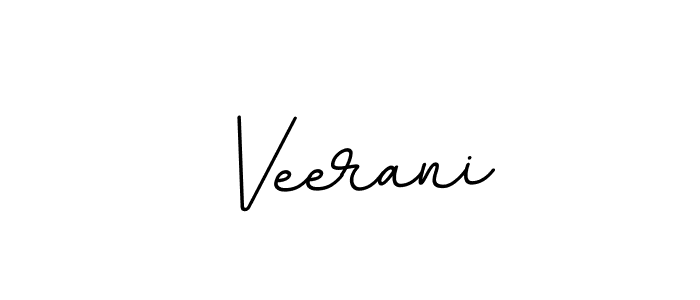 Use a signature maker to create a handwritten signature online. With this signature software, you can design (BallpointsItalic-DORy9) your own signature for name Veerani. Veerani signature style 11 images and pictures png