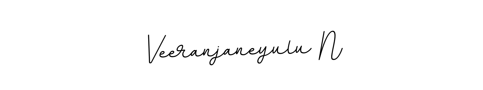 How to make Veeranjaneyulu N name signature. Use BallpointsItalic-DORy9 style for creating short signs online. This is the latest handwritten sign. Veeranjaneyulu N signature style 11 images and pictures png