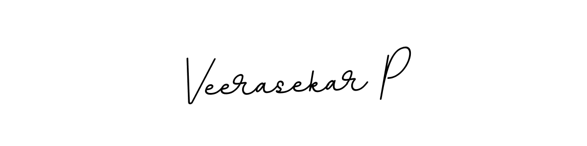 Use a signature maker to create a handwritten signature online. With this signature software, you can design (BallpointsItalic-DORy9) your own signature for name Veerasekar P. Veerasekar P signature style 11 images and pictures png