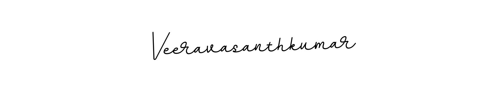 How to make Veeravasanthkumar name signature. Use BallpointsItalic-DORy9 style for creating short signs online. This is the latest handwritten sign. Veeravasanthkumar signature style 11 images and pictures png