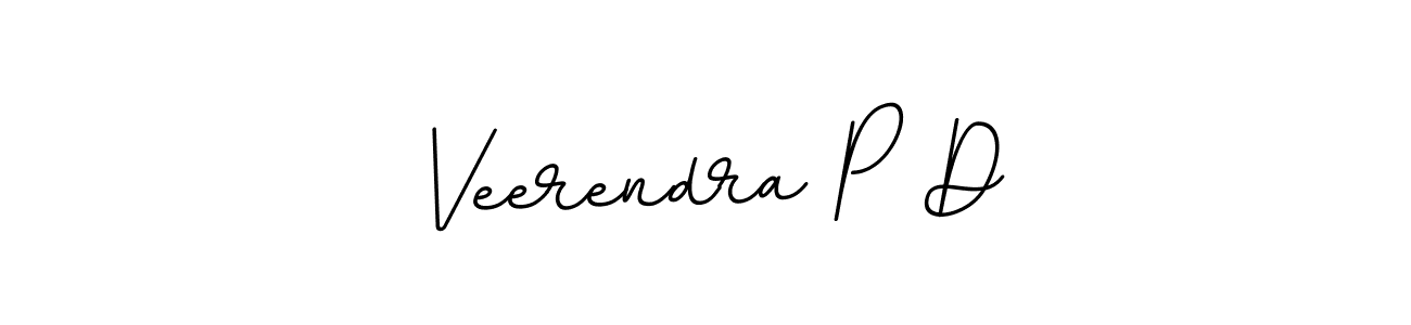 Use a signature maker to create a handwritten signature online. With this signature software, you can design (BallpointsItalic-DORy9) your own signature for name Veerendra P D. Veerendra P D signature style 11 images and pictures png