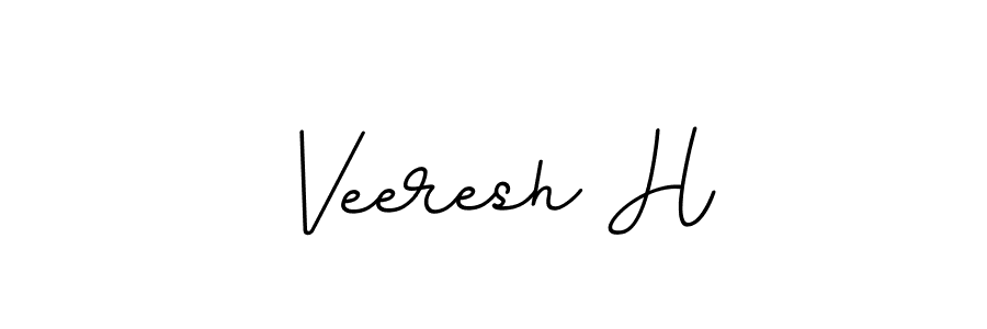 Create a beautiful signature design for name Veeresh H. With this signature (BallpointsItalic-DORy9) fonts, you can make a handwritten signature for free. Veeresh H signature style 11 images and pictures png