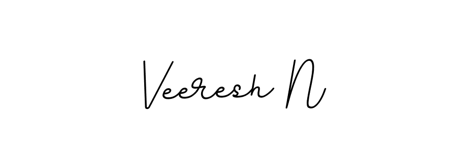 Design your own signature with our free online signature maker. With this signature software, you can create a handwritten (BallpointsItalic-DORy9) signature for name Veeresh N. Veeresh N signature style 11 images and pictures png