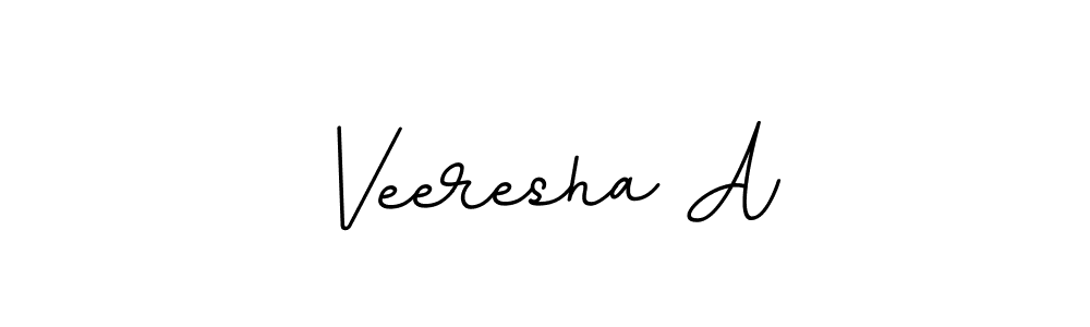 Make a beautiful signature design for name Veeresha A. With this signature (BallpointsItalic-DORy9) style, you can create a handwritten signature for free. Veeresha A signature style 11 images and pictures png